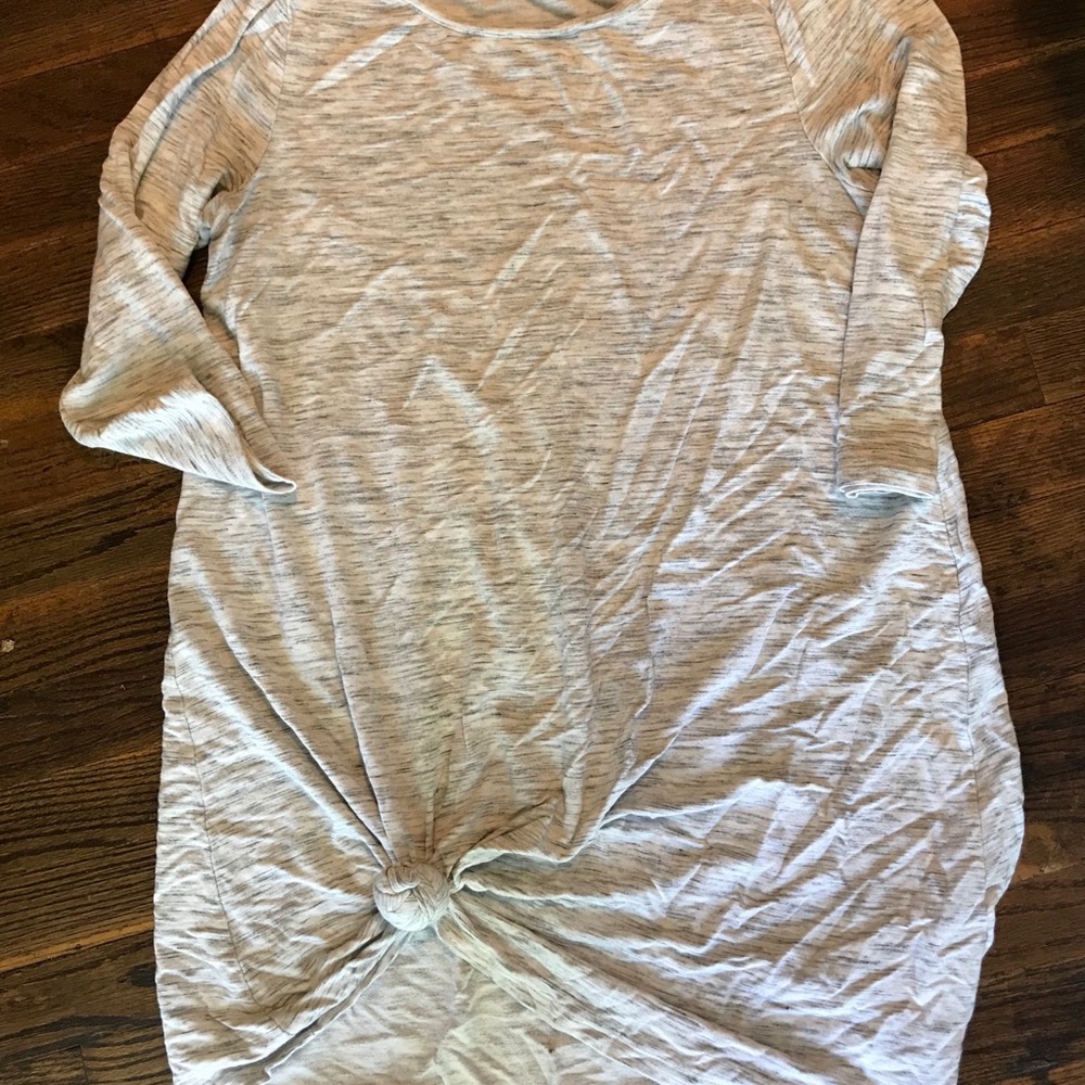 Hilary Radley Heathered Gray Tunic Sz L